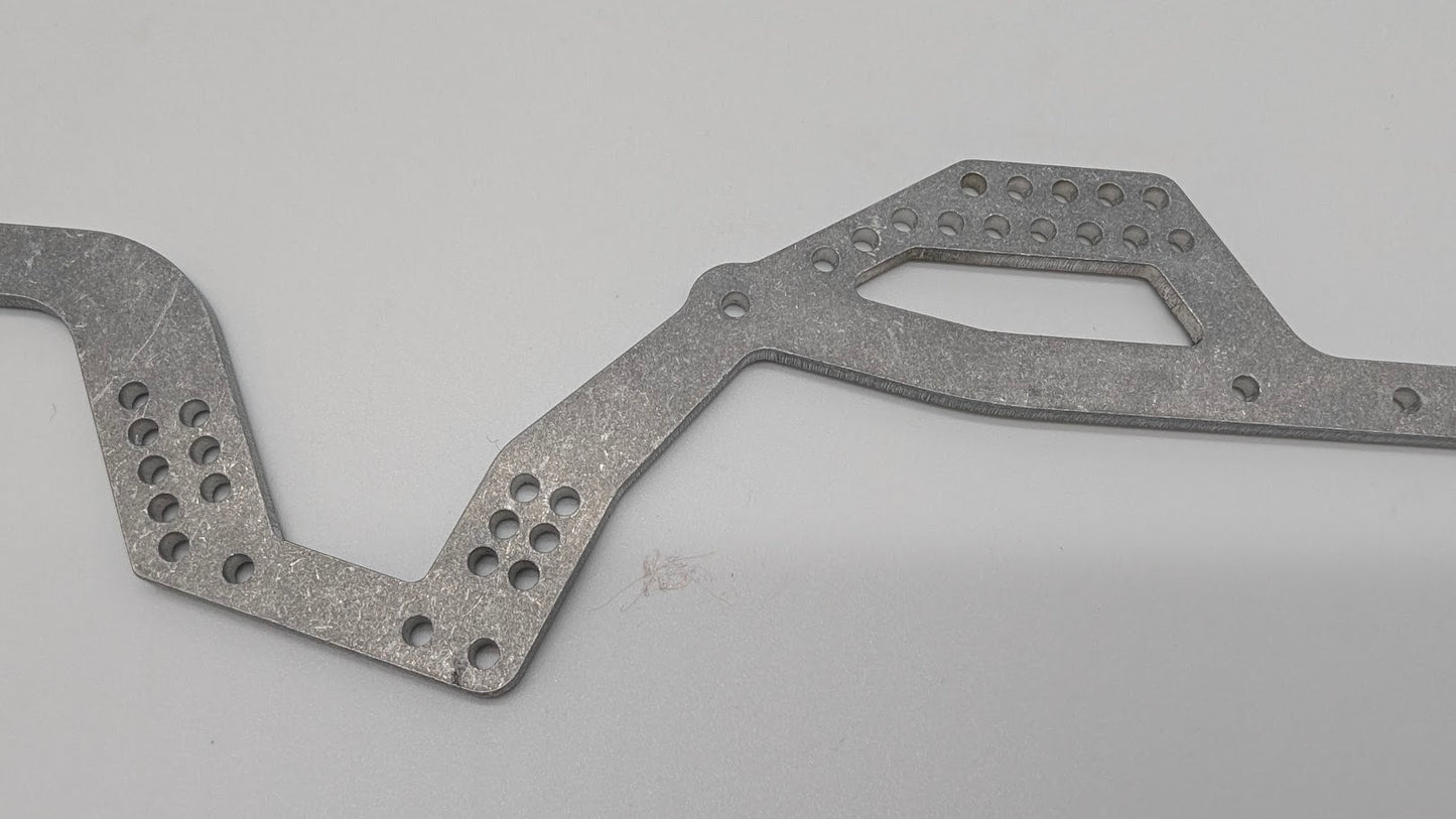 GCRC Caiman BLACK UK2/3 v6 Pro Custon Build - Chassis rails (x2) T6 Alloy
