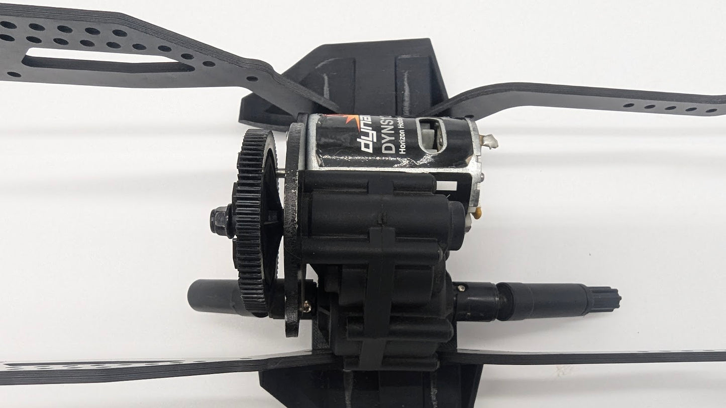 GCRC Caiman Black 78mm Skid - SCX10ii / 3 Gear REVERSO