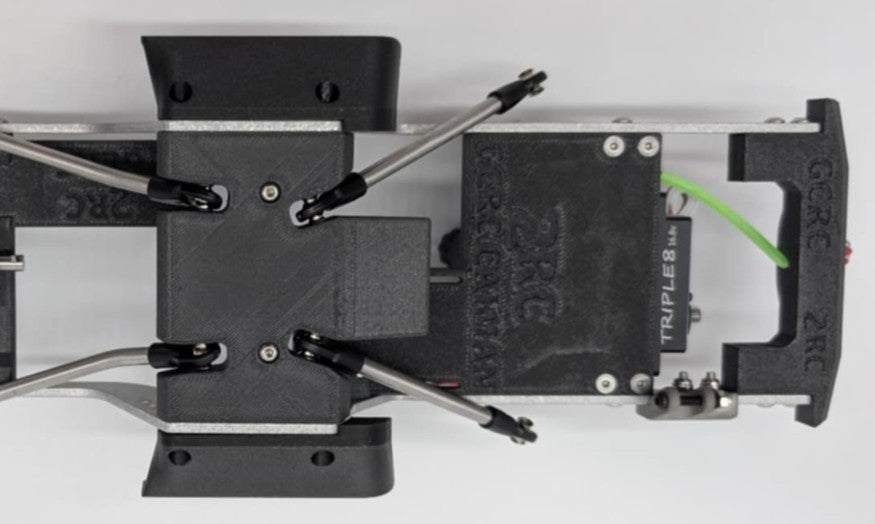 Caiman UK1 Black FLAT-TAIL FLAT REEFS XPT3 SKID by 2RC (For Team Drivers purchase ONLY)