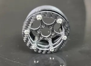 Punks Custom 3D 3 piece 1.9 Carbon beadlock wheels (set of 4) - D Hole