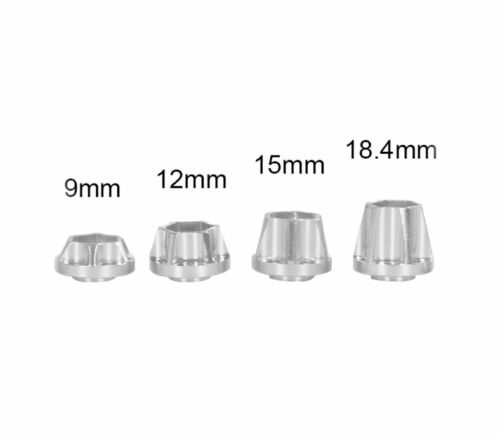 Crawler wheel 12mm M3 6 hole Hex Hubs (Set of 4) SIZES