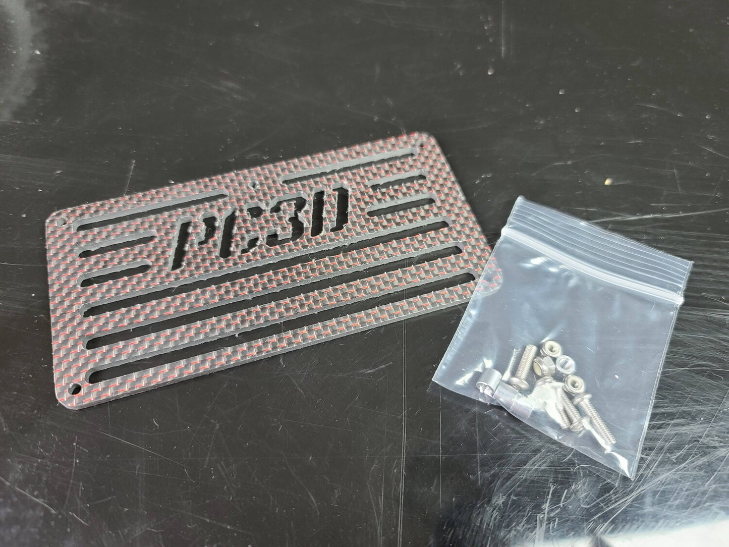 Punks Custom 3D 1/10 Carbon PC3D logo Roof Rack COLOURS