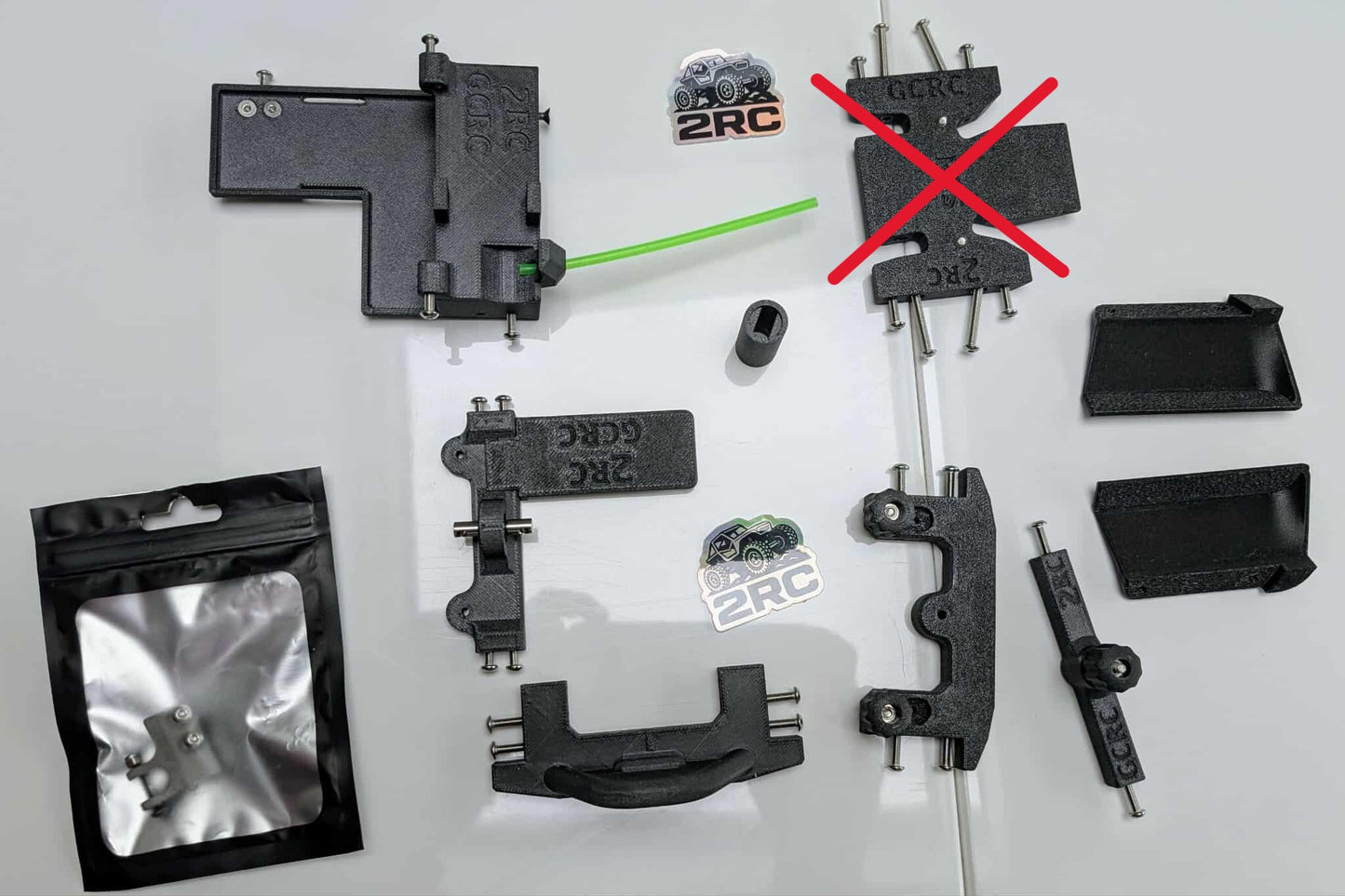 Caiman UK1 Black FLAT-TAIL build kit by 2RC (For Team Drivers purchase ONLY)