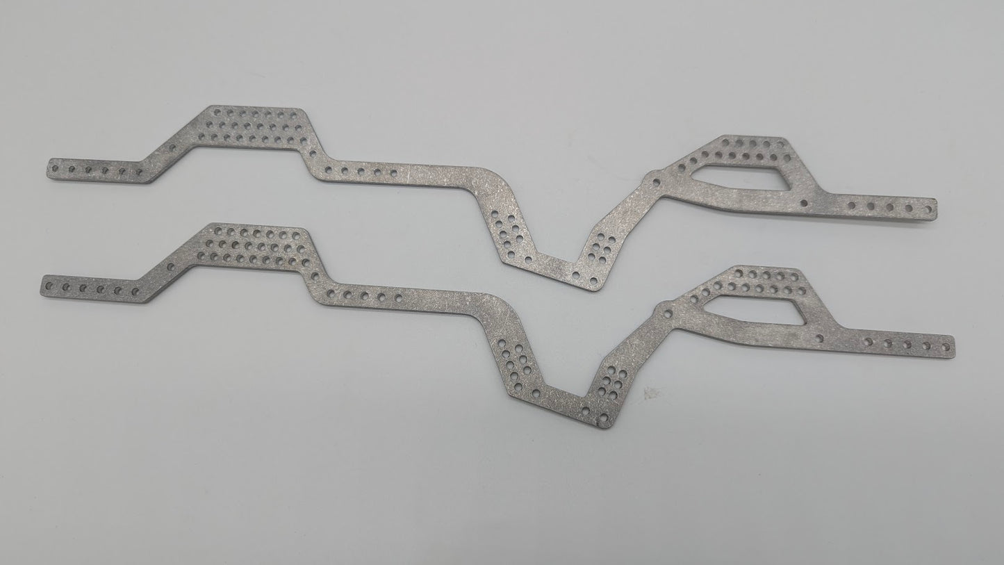 GCRC Caiman BLACK UK2/3 v6 Pro Custon Build - Chassis rails (x2) T6 Alloy