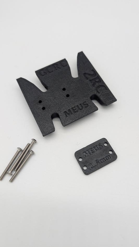 Caiman Black / Flattail 75mm UK2/3 angled Skid for a MEUS OD LCG Trans by 2RC