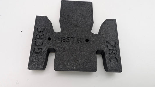 Caiman Black FlatTail 75mm UK1 FLAT Skid for a DLUX/Ali Expre NOD Trans by 2RC