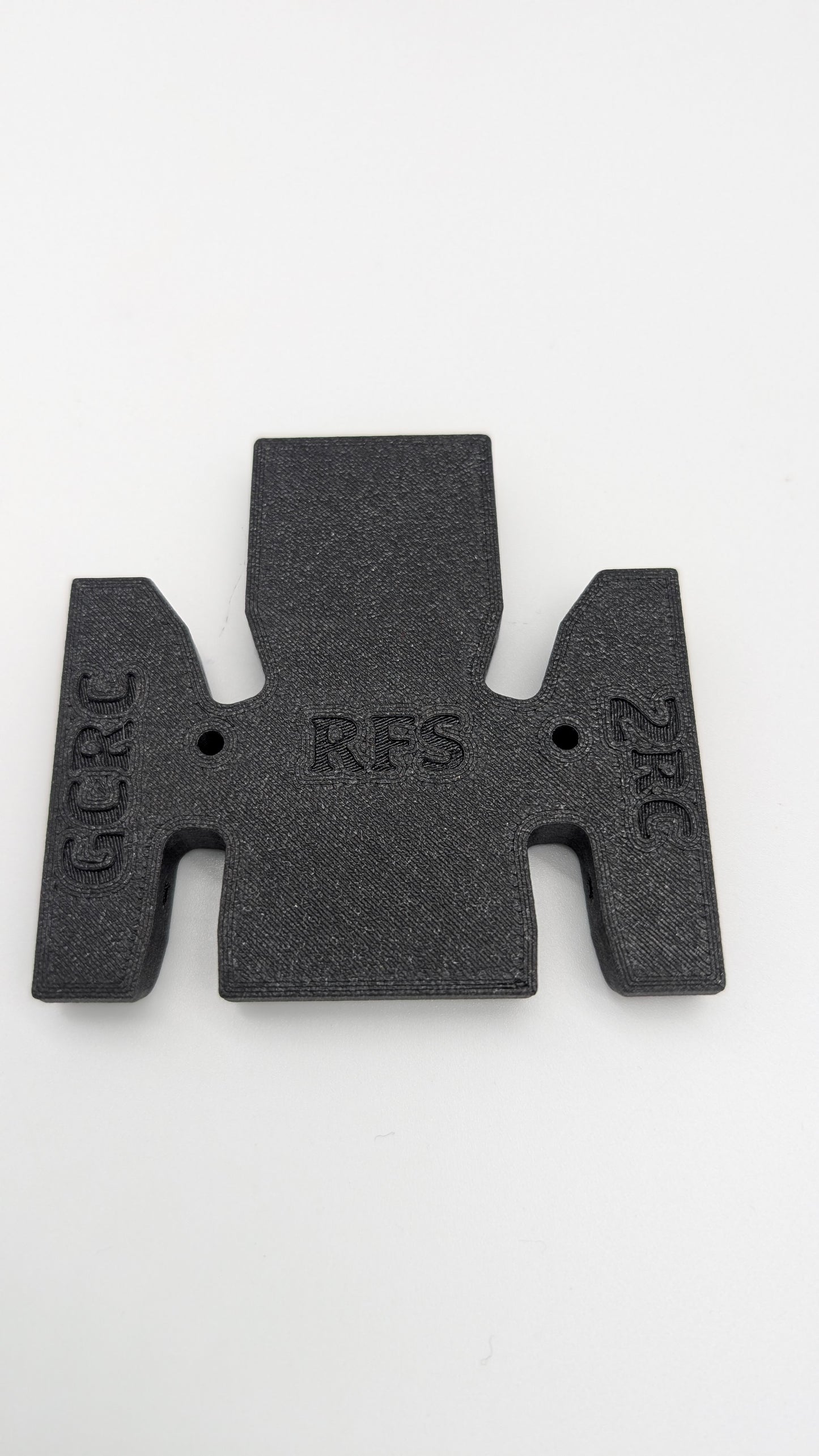 Caiman Black FlatTail 75mm UK1 FLAT Skid for a Reefs RC XPT3 Trans by 2RC