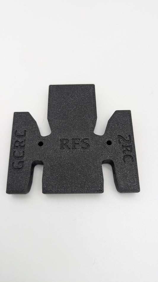 Caiman Black FlatTail 75mm UK1 FLAT Skid for a Reefs RC XPT3 Trans by 2RC