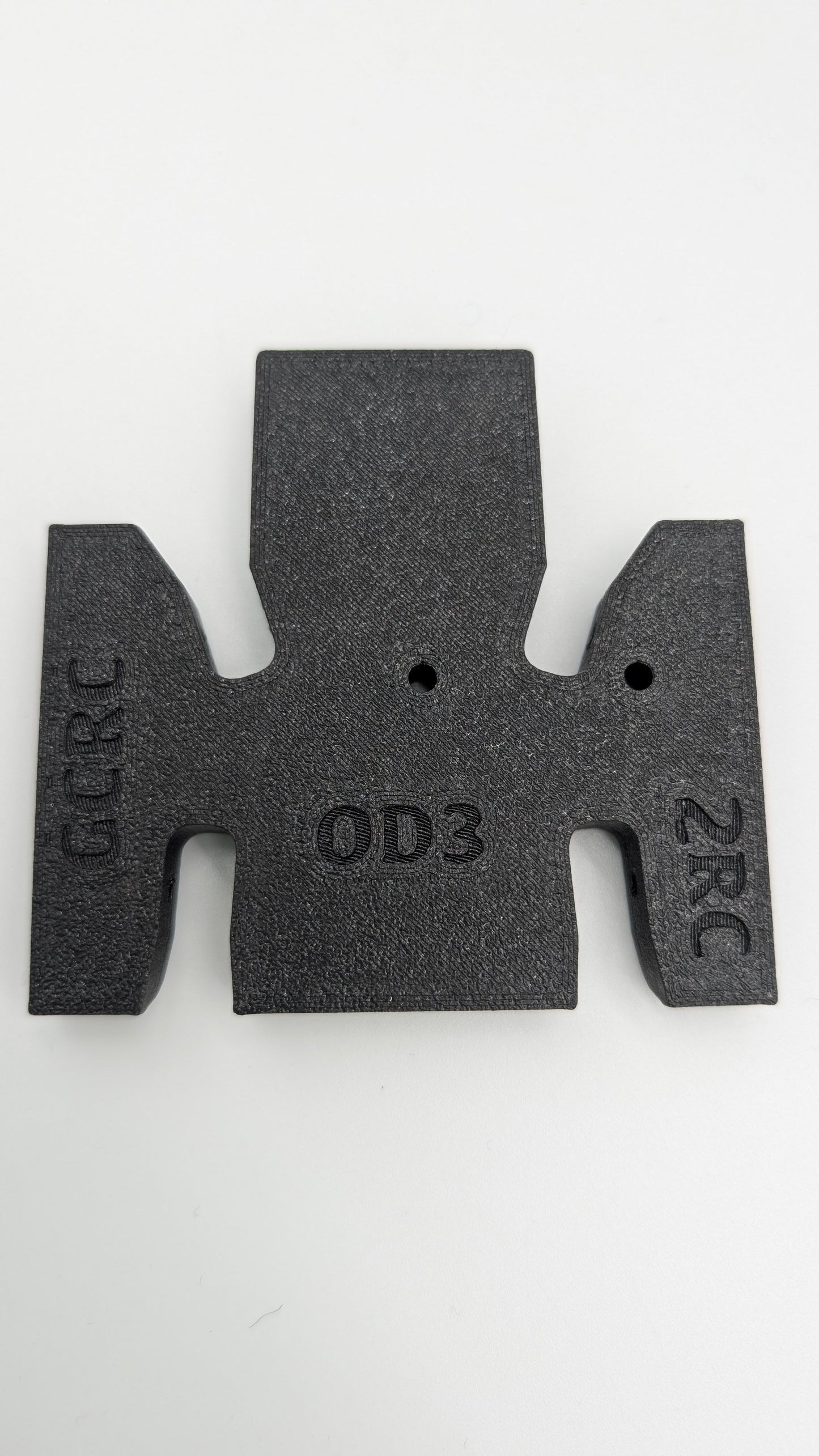 Caiman Black FlatTail 75mm UK1 FLAT Skid for a DLUX/Ali Express OD3 Trans by 2RC