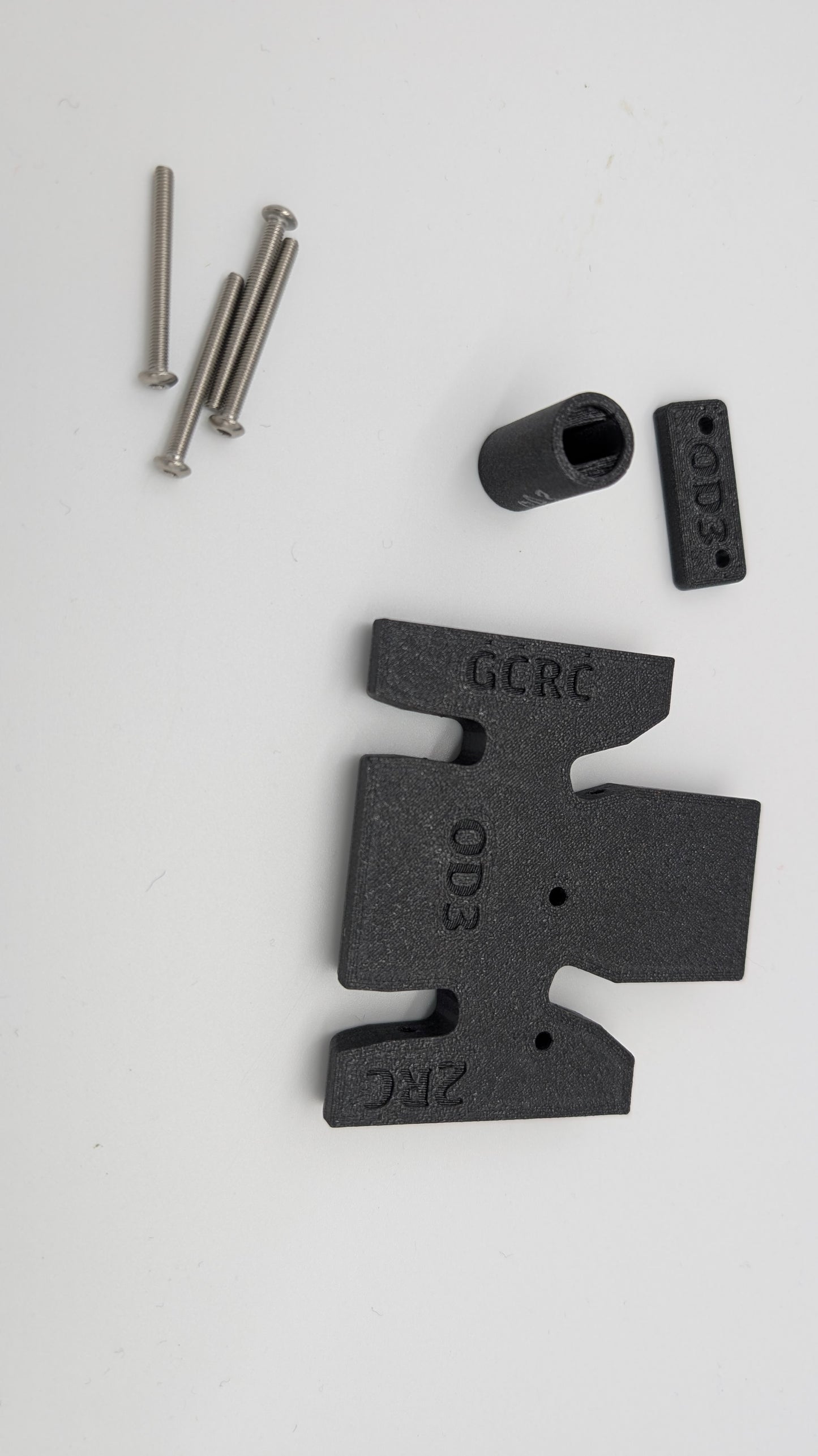 Caiman Black FlatTail 75mm UK1 FLAT Skid for a DLUX/Ali Express OD3 Trans by 2RC