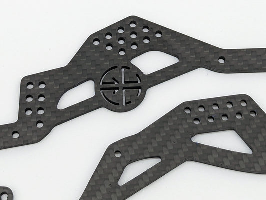 GCRC Caiman OGv3C UK2/3 - RTR Build Chassis Rails (Black)
